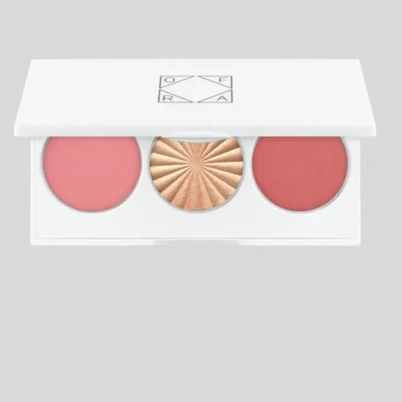 OFRA MIDI Palette Sitting Pretty blushes in peach & soft pink + peach glow - Picture 1 of 5